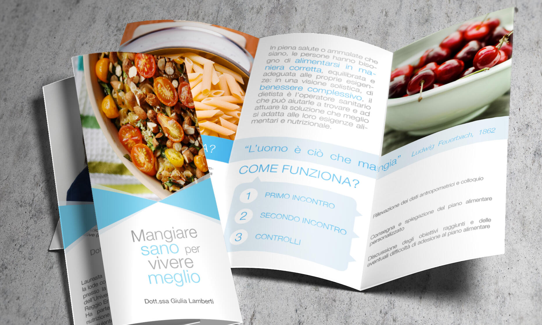 Brochure Dietista-Pieghevole aperto
